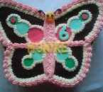 Narodeninová motýľová torta